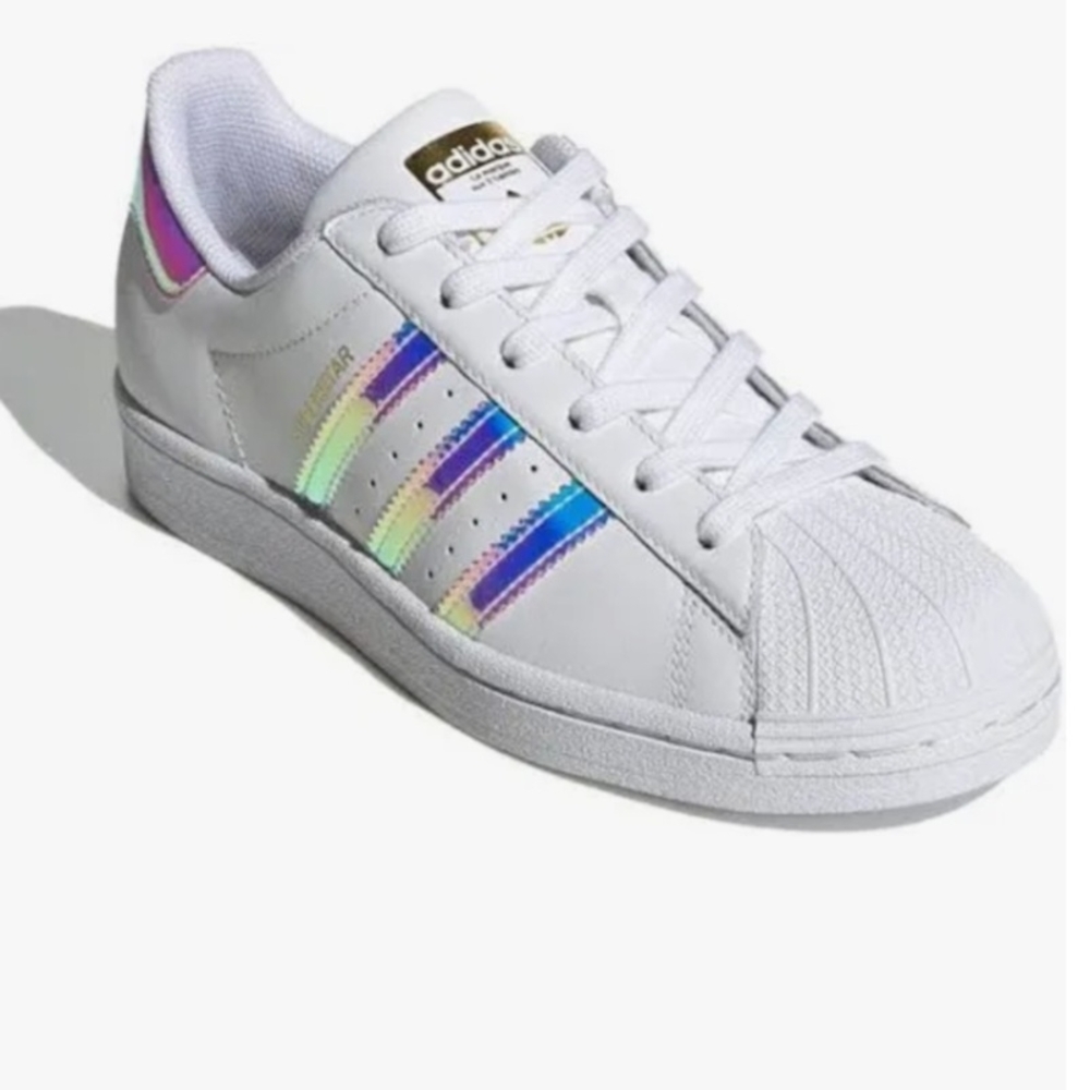 Adidas Women's Sneakers with Holographic Stripes